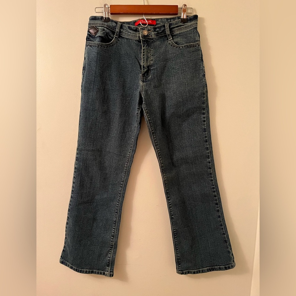 COS Stud Detail Boot Cut Jeans Size 8P